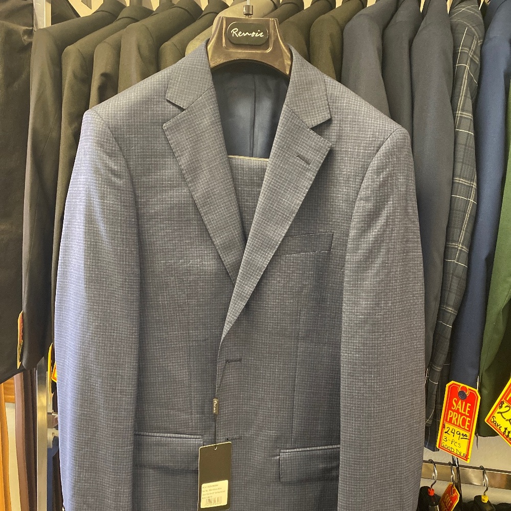 Renoir 2PC Navy Blue Wool